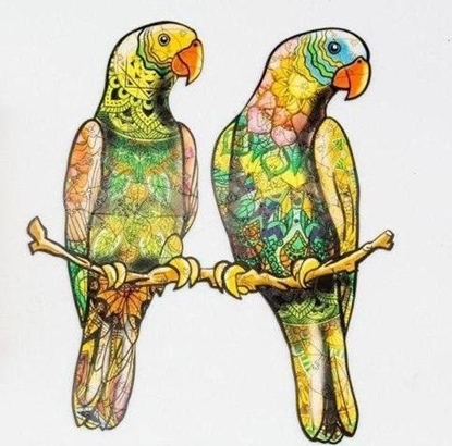 Attēls no PuzzleOK Puzzle drewniane eko 82 Papuki faliste A4