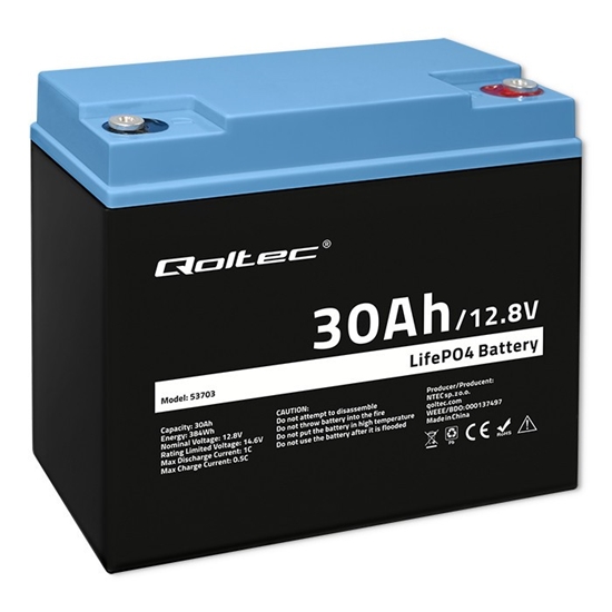 Picture of Akumulator LiFePO4 Litowo-Żelazowo-Fosforanowy | 12.8V | 30Ah |  384Wh | BMS 