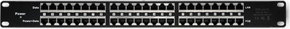 Picture of Qoltec Patch panel RACK 48V 24 porty Passive PoE Injector Czarny (54477)