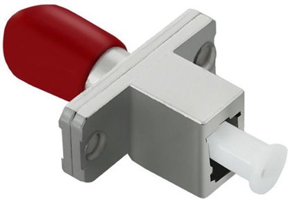 Изображение Qoltec Adapter wiatowodowy hybrydowy LC/UPC-ST/UPC simplex MultiMode (54150)