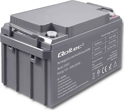 Attēls no Qoltec Akumulator 12V/65Ah (53037)