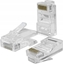 Picture of Qoltec Wtyk QOLTEC przelotowy zcze RJ45 | CAT5e | UTP | Pass Through | Pozacane styki | 10 sztuk