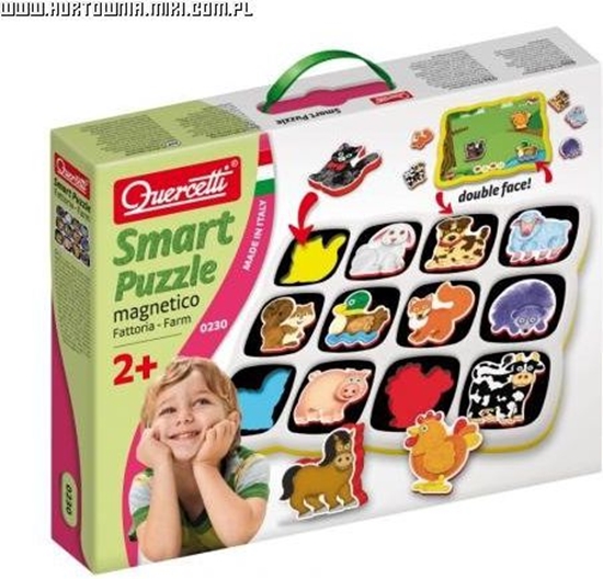 Picture of Quercetti Ukadanka magnetyczna: Zwierztka farma (15012)