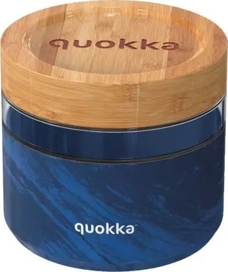 Picture of Quokka Quokka Deli Food Jar - Pojemnik szklany na ywno / lunchbox 820 ml (Wood Grain)