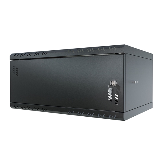 Picture of Rack Cabinet 19" 4U 350mm Metal Door Black