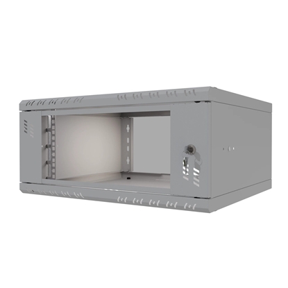 Picture of Rack Cabinet 19" 4U 450mm Glass Door Grey
