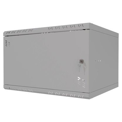 Picture of Rack Cabinet 19" 6U 450mm Metal Door Grey