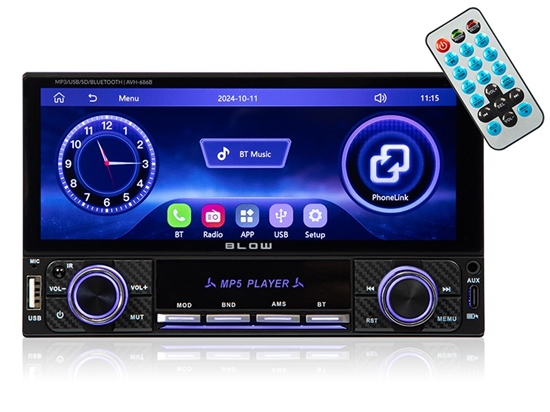 Изображение Radio samochodowe AVH-686B 2DIN 7 cali RDS MP3/USB/micro SD/BLUETOOTH