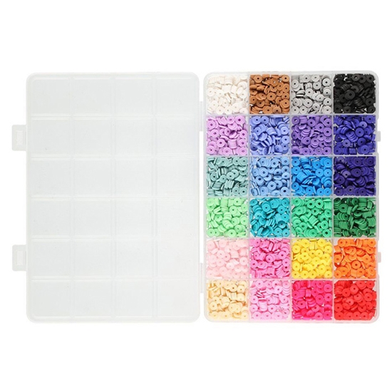 Изображение Radošais kompl. Pērlītes 24-krāsas 3600gab.