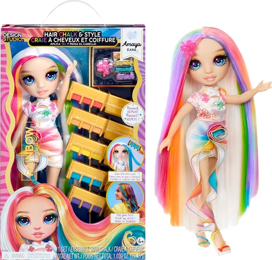 Picture of MGA Rainbow High Hair Chalk & Style Doll Amaya (Rainbow)
