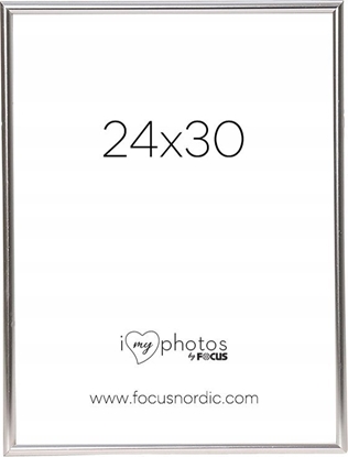 Attēls no Ramka Focus Focus Can-Can Shiny Silver 24x30