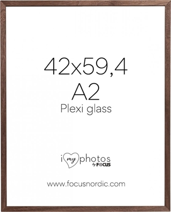 Picture of Ramka Focus Focus Soul Walnut veneer 42X59,4 (A2) Plexi