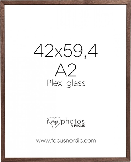 Picture of Ramka Focus Focus Soul Walnut veneer 42X59,4 (A2) Plexi