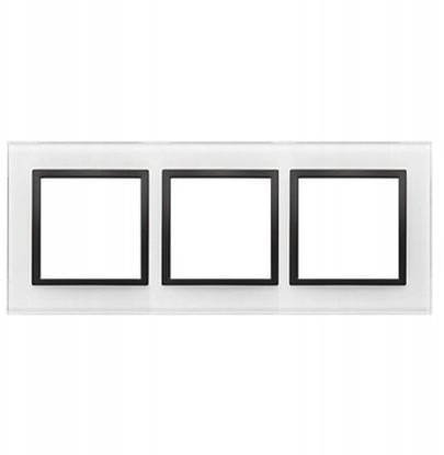 Picture of Ramka Kontakt-Simon Nature DRN3/68 3-krotna czarna pera