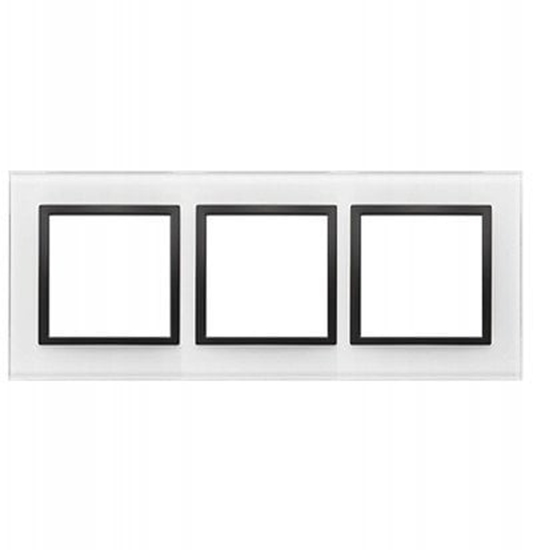 Picture of Ramka Kontakt-Simon Nature DRN3/68 3-krotna czarna pera