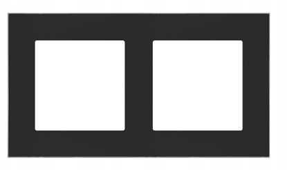Picture of Ramka podwójna Kontakt-Simon 55 TRD2.163/149 DUO czarna/chrom