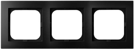 Picture of Ramka potrójna Ospel As R-3G/33 czarny metalik