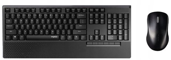 Изображение RAPOO ZESTAW BEZPRZEWODOWY X1960 CZARNY UI