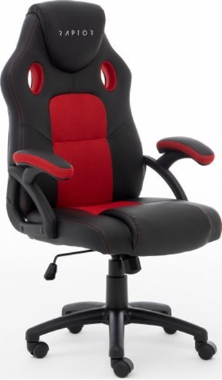 Picture of Raptor Gaming Raptor Gaming Stuhl GS-40 PU + Fabric            schwarz/rot