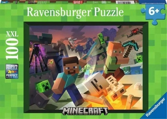 Изображение Ravensburger Puzzle 100el XXL Monster Minecraft 133338 RAVENSBURGER