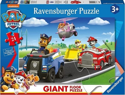 Изображение Ravensburger Puzzle 24el podogowe PAW PATROL Psi Patrol Giant 030897 Ravensburger