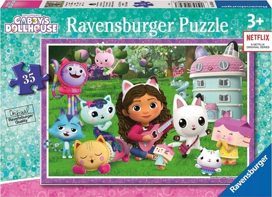 Изображение Ravensburger Puzzle 35 elementów Koci Domek Gabi