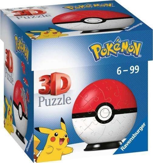 Picture of Ravensburger Puzzle 3D 54 Kula Pokemon czerwona