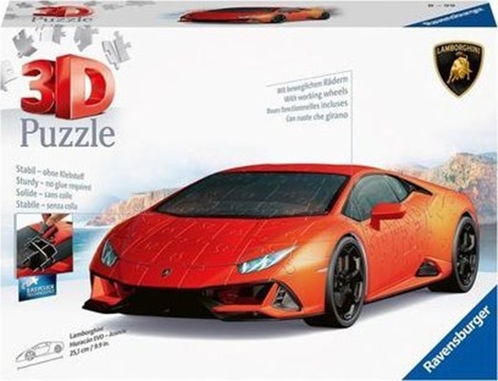Изображение Ravensburger Puzzle 3D Lamborghini Huracan Evo arancio