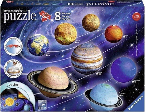 Picture of Ravensburger Puzzle 3D Ukad planet 2x27el/2x54el/2x72el/2x108el (116683)
