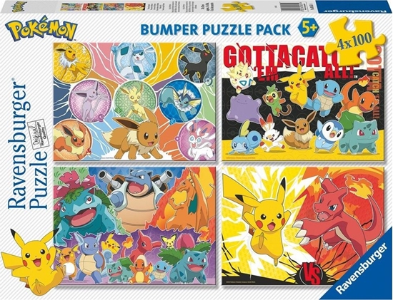 Picture of Ravensburger Puzzle 4x100 elementów Pokemon