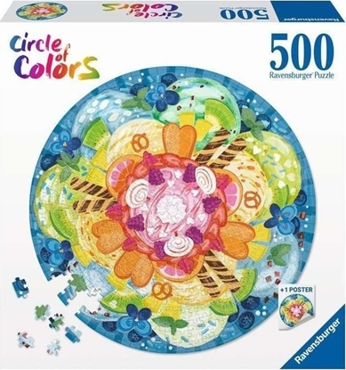 Изображение Ravensburger Puzzle 500 Paleta kolorów: lody