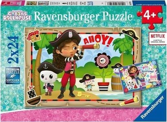 Picture of Ravensburger Puzzle dla dzieci 2x24 Koci Domek Gabi