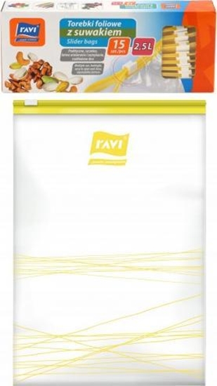 Picture of Ravi Torebki foliowe wielorazowe z suwakiem 2,5l 15szt