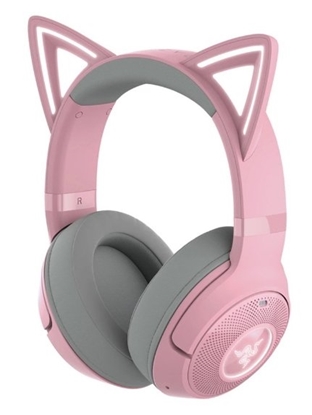 Attēls no RAZER Kraken Kitty BT V2 Quartz Wireless Headset with Kitty Ears