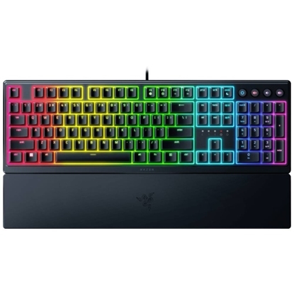 Attēls no Razer Ornata V3 Wired Gaming Keyboard RGB, Mecha Membrane Switch, DE, Black
