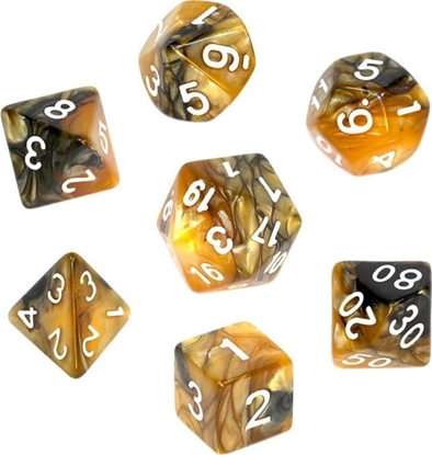 Изображение Rebel Komplet koci REBEL RPG - Dwukolorowe - Czarno-zote