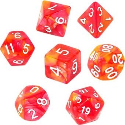 Изображение Rebel Komplet koci REBEL RPG - Dwukolorowe - Czerwono-óte