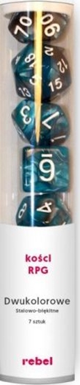 Изображение Rebel Komplet koci REBEL RPG - Dwukolorowe - Stalowo-bkitne