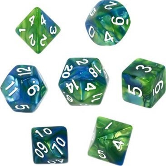 Picture of Rebel Komplet koci RPG - Dwukolorowe - Niebiesko-zielone