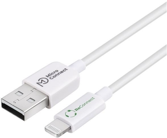 Picture of Kabel USB MicroConnect USB-A - Lightning 0.5 m Biay (ReConnect USB-A 2.0 to)