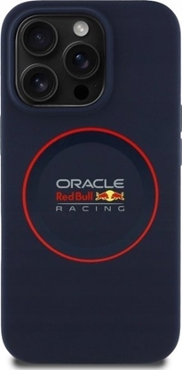 Изображение Red Bull RBHMP14L24SIILVR iPhone 14 Pro 6.1" Hard Case Navy Silicone Red Ring MagSafe