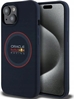 Picture of Red Bull RBHMP15S24SIILVR iPhone 15 6.1" Hard Case Navy Silicone Red Ring MagSafe