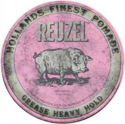 Picture of Reuzel Hollands Finest Pomade bardzo mocno utrwalajca pomada na bazie wosków i olejków Pink 113g