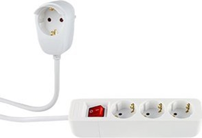 Изображение REV Multiple Socket Outlet 3+1-fold 5m + switch white