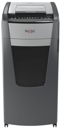 Attēls no Rexel AutoFeed+ 600M Paper Shredder Micro cut shredding 2x15mm P-5 110L, 55 dB, Grey/Black