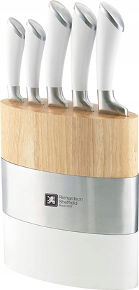 Изображение Richardson Sheffield FUSION - 5 pc knife block - white