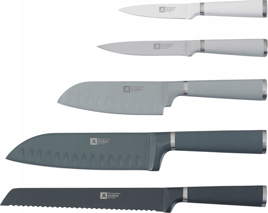 Picture of Richardson Sheffield Richardson Sheffield  SEASONS - 5 pc knife block - grey shades