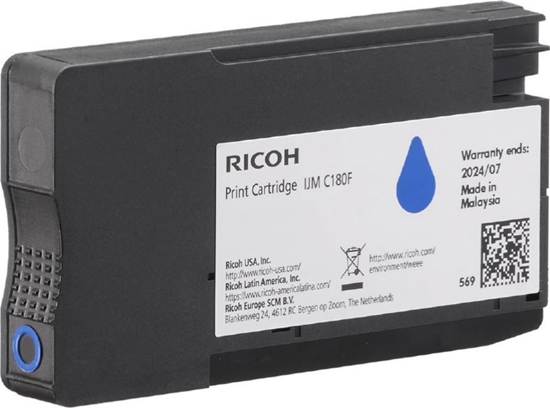 Picture of Ricoh IJM C180F (408518) Toner Cartridge, Cyan