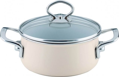 Attēls no Riess Garnek Riess niski z pokryw 16cm Avorio
