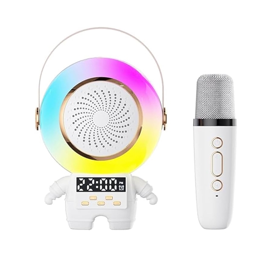 Picture of Riff TK66 Portatīvā karaoke sistēma Astronauts ar Wireless mikrofonu White